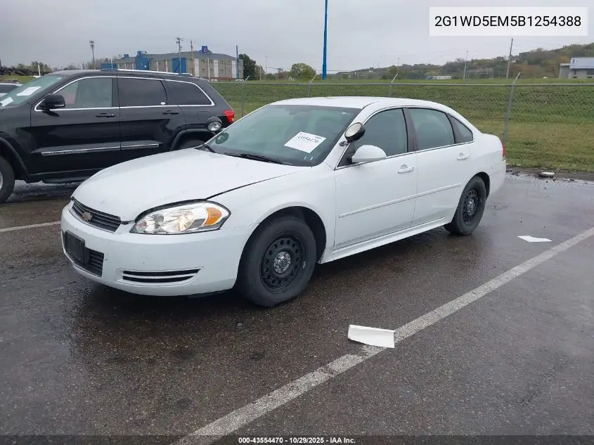 2G1WD5EM5B1254388 2011 Chevrolet Impala Police
