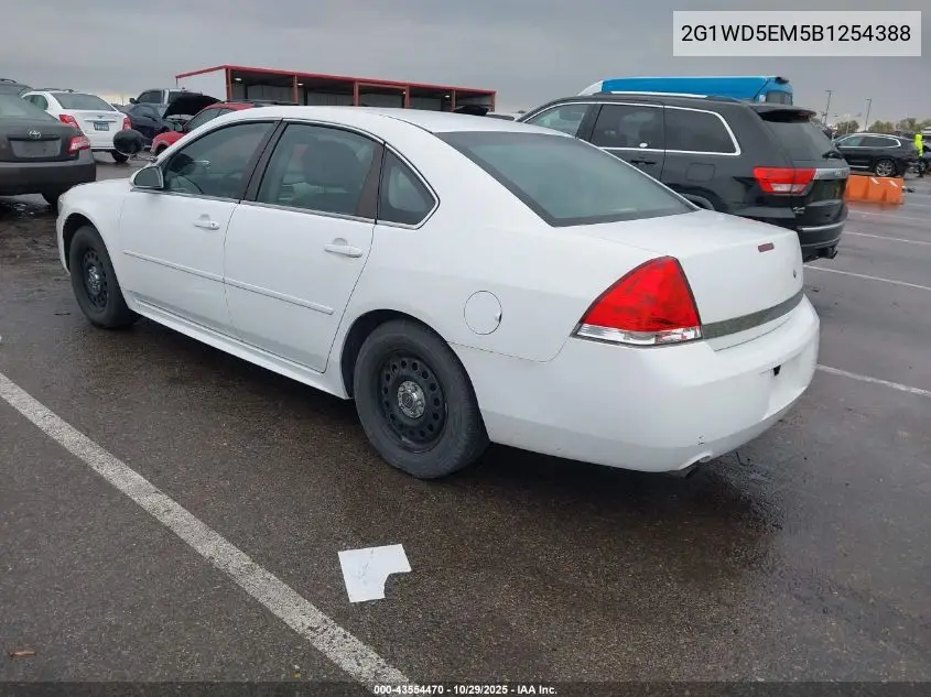 2G1WD5EM5B1254388 2011 Chevrolet Impala Police