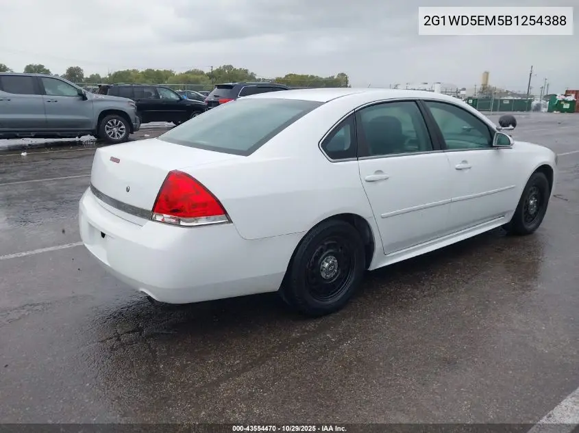 2G1WD5EM5B1254388 2011 Chevrolet Impala Police