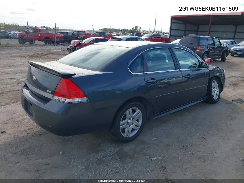 2G1WG5EK0B1161509 2011 Chevrolet Impala Lt