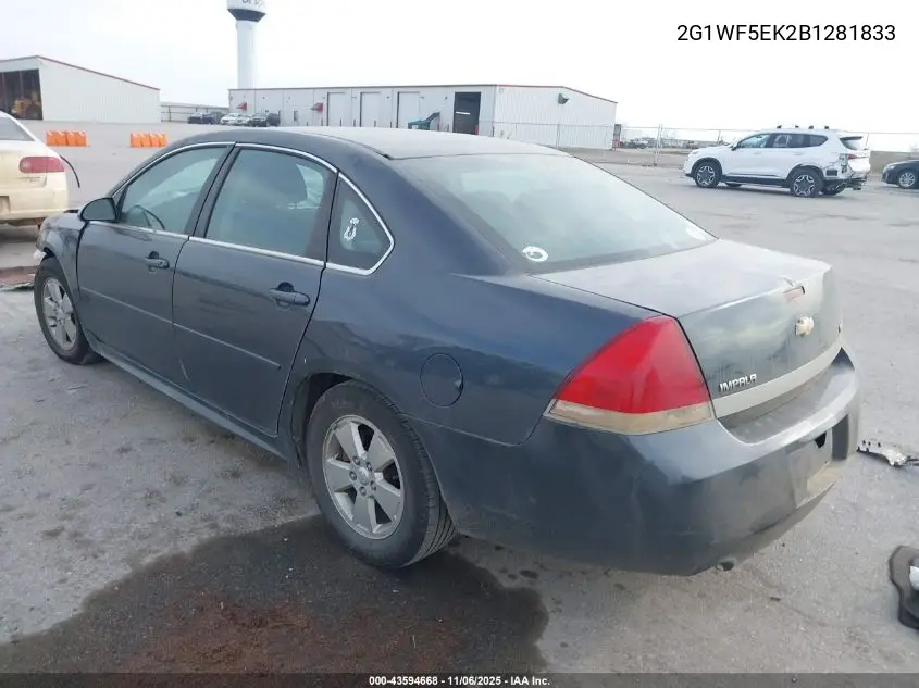 2G1WF5EK2B1281833 2011 Chevrolet Impala Ls
