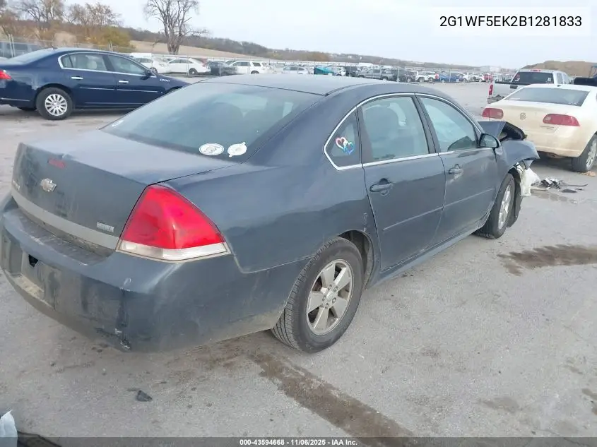 2G1WF5EK2B1281833 2011 Chevrolet Impala Ls