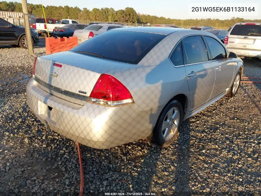 2G1WG5EK6B1133164 2011 Chevrolet Impala Lt