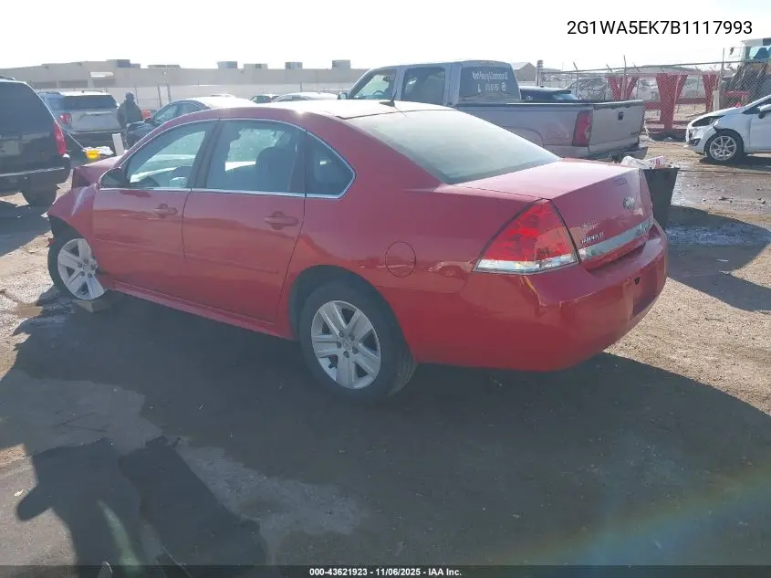 2G1WA5EK7B1117993 2011 Chevrolet Impala Ls