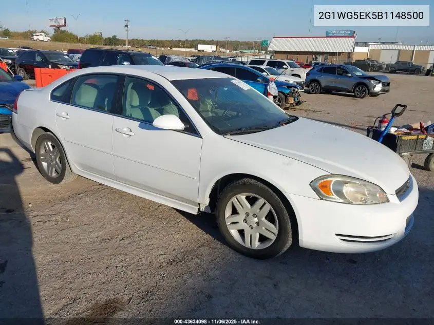 2G1WG5EK5B1148500 2011 Chevrolet Impala Lt