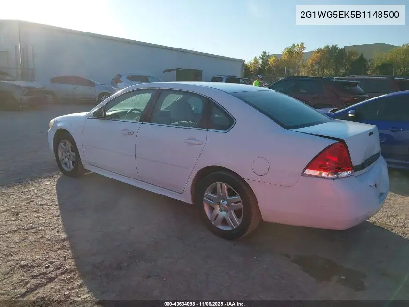 2G1WG5EK5B1148500 2011 Chevrolet Impala Lt