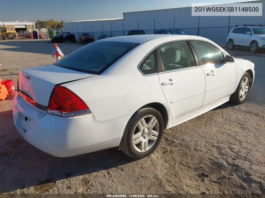 2G1WG5EK5B1148500 2011 Chevrolet Impala Lt