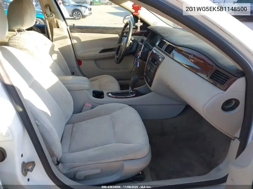 2G1WG5EK5B1148500 2011 Chevrolet Impala Lt