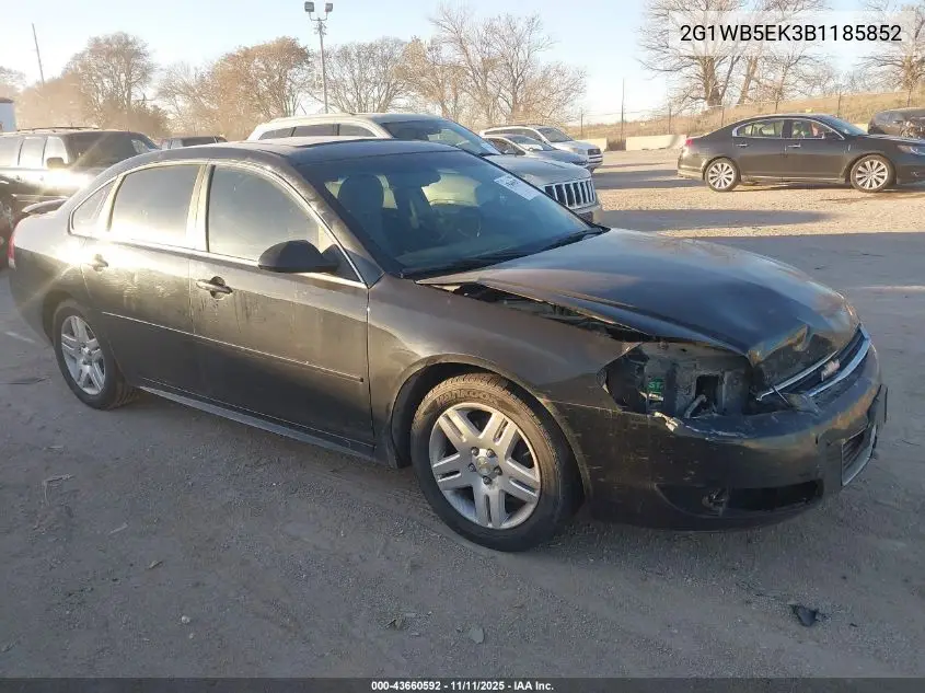 2G1WB5EK3B1185852 2011 Chevrolet Impala Lt