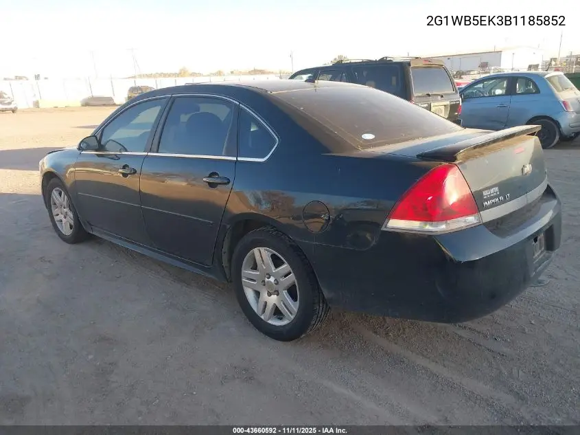 2G1WB5EK3B1185852 2011 Chevrolet Impala Lt