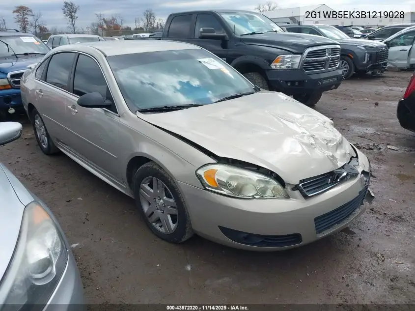 2G1WB5EK3B1219028 2011 Chevrolet Impala Lt