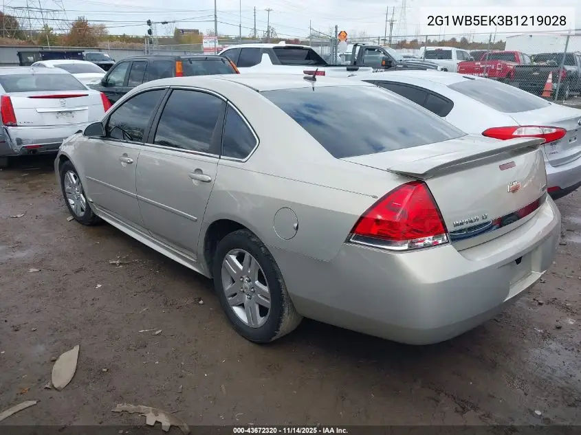 2G1WB5EK3B1219028 2011 Chevrolet Impala Lt