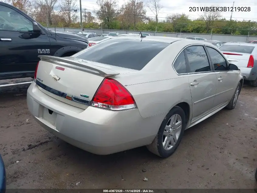 2G1WB5EK3B1219028 2011 Chevrolet Impala Lt