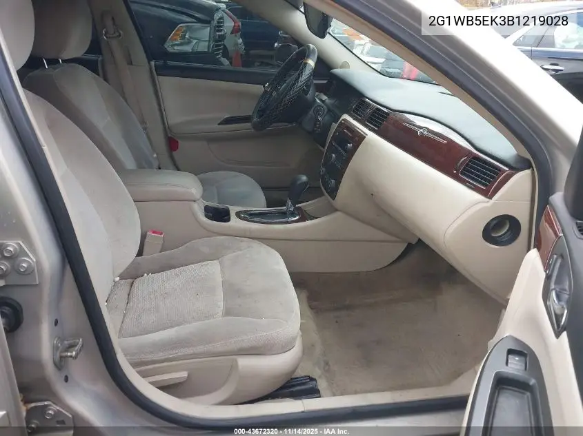 2G1WB5EK3B1219028 2011 Chevrolet Impala Lt