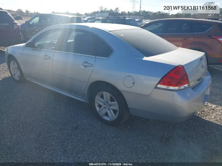 2G1WF5EK1B1161568 2011 Chevrolet Impala Ls