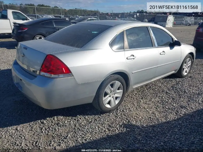 2G1WF5EK1B1161568 2011 Chevrolet Impala Ls
