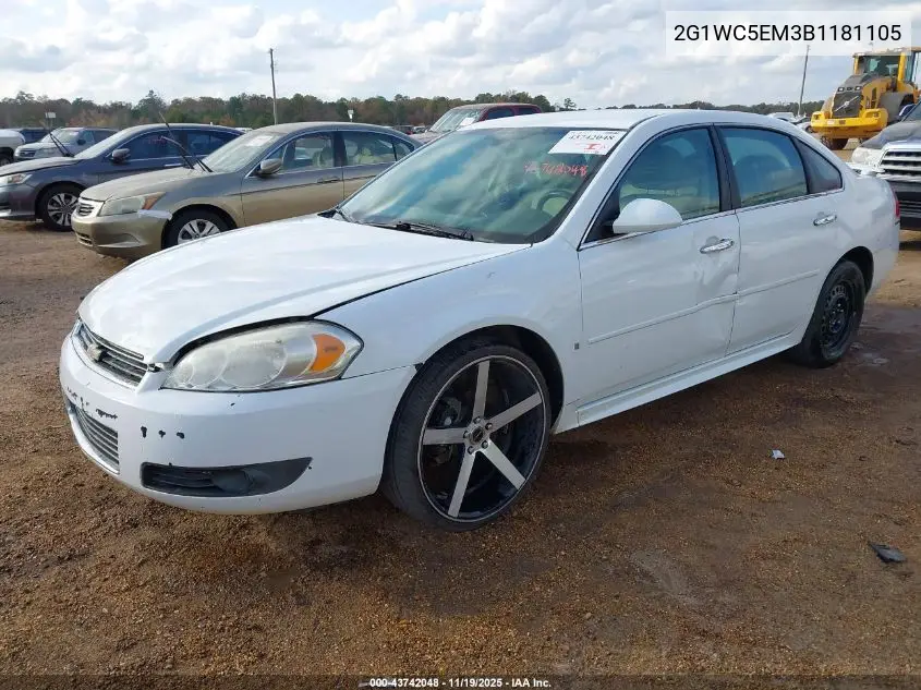 2G1WC5EM3B1181105 2011 Chevrolet Impala Ltz