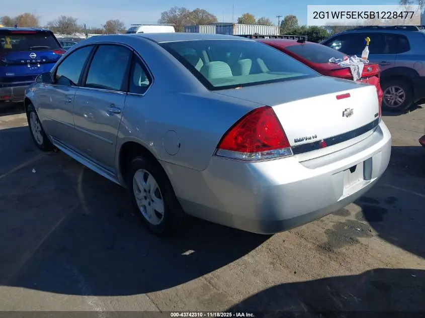 2G1WF5EK5B1228477 2011 Chevrolet Impala Ls