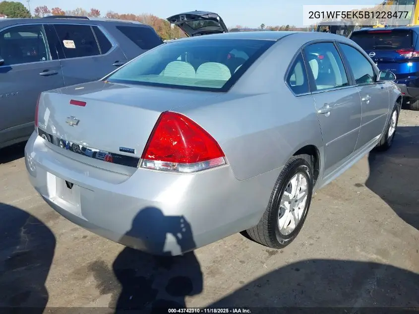 2G1WF5EK5B1228477 2011 Chevrolet Impala Ls