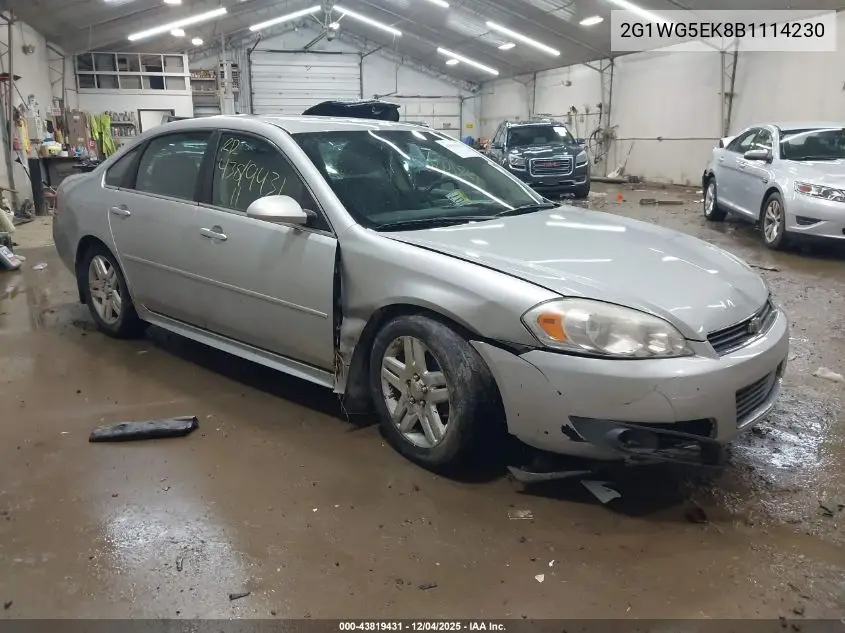 2G1WG5EK8B1114230 2011 Chevrolet Impala Lt