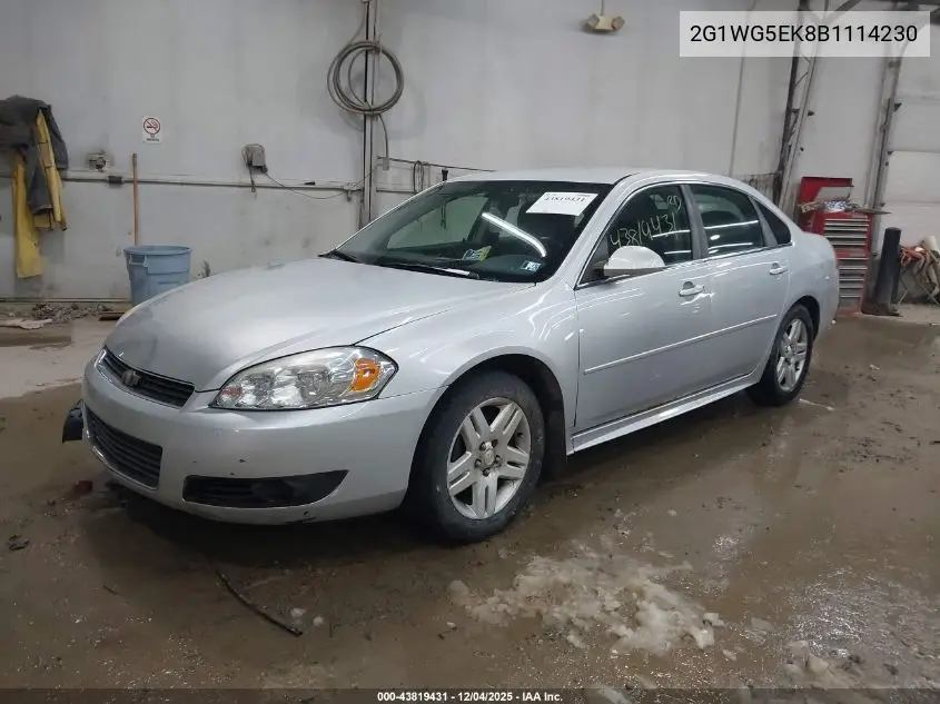 2G1WG5EK8B1114230 2011 Chevrolet Impala Lt