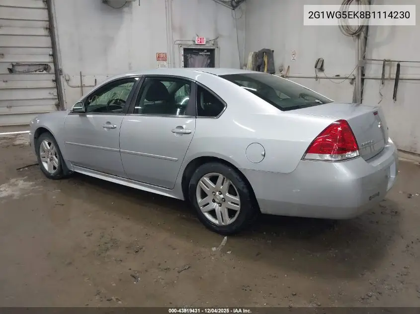2G1WG5EK8B1114230 2011 Chevrolet Impala Lt