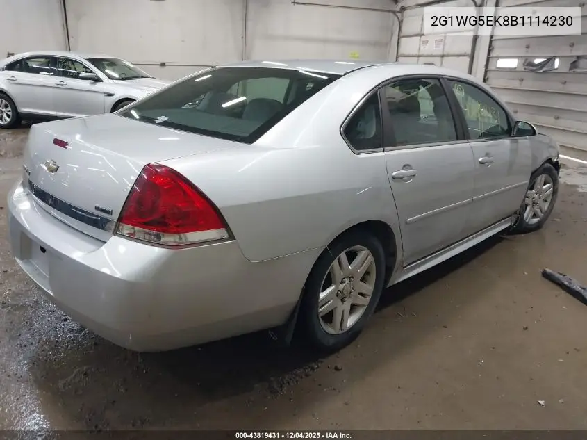 2G1WG5EK8B1114230 2011 Chevrolet Impala Lt