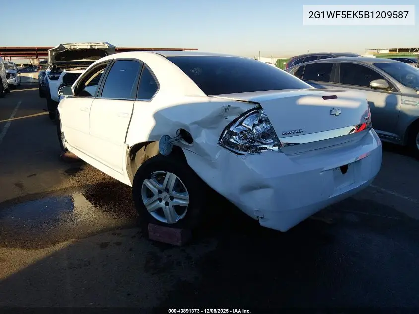 2G1WF5EK5B1209587 2011 Chevrolet Impala Ls