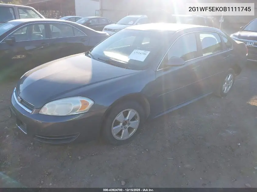 2G1WF5EKOB1111745 2011 Chevrolet Impala Ls