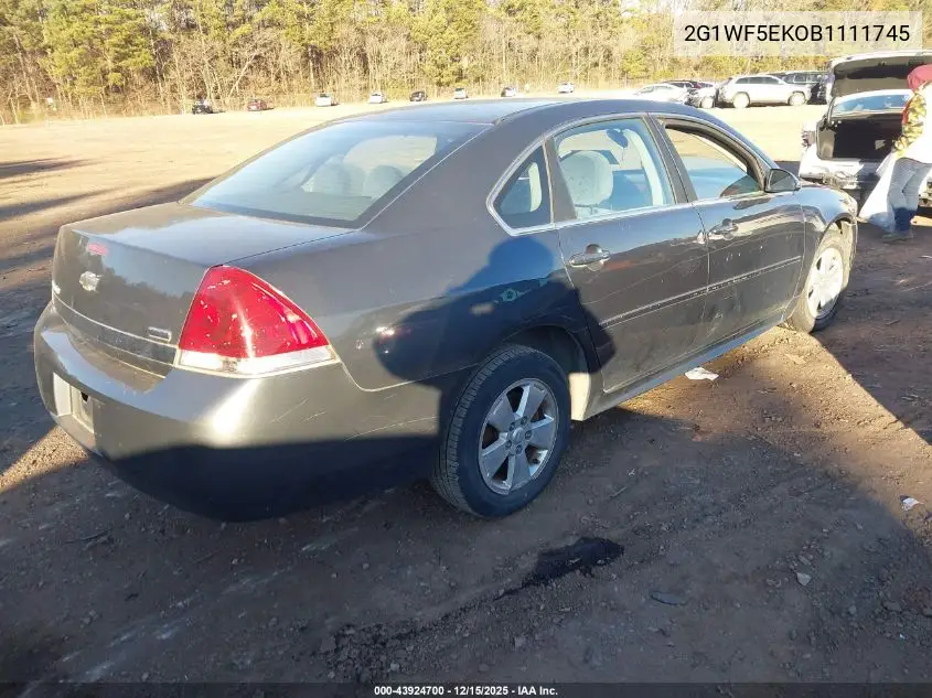 2G1WF5EKOB1111745 2011 Chevrolet Impala Ls