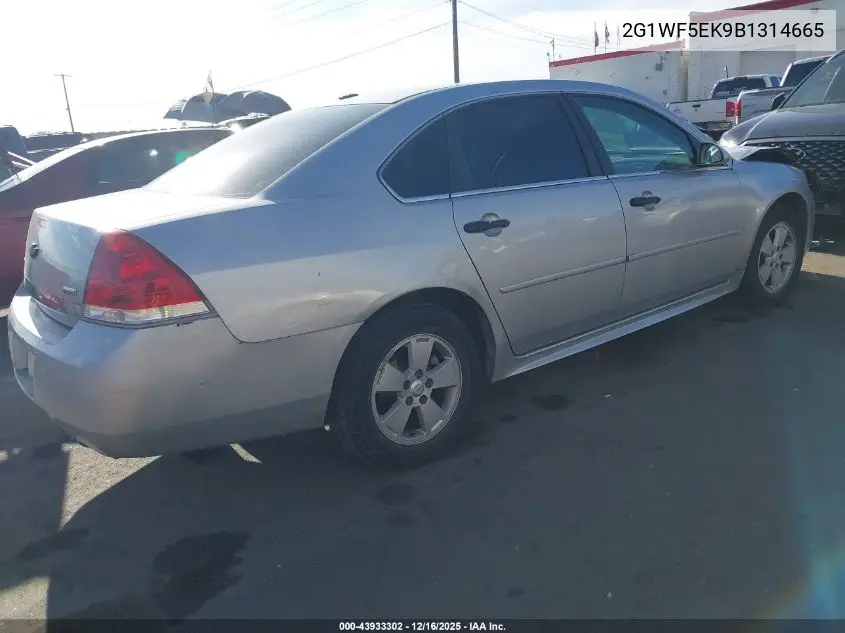 2G1WF5EK9B1314665 2011 Chevrolet Impala Ls