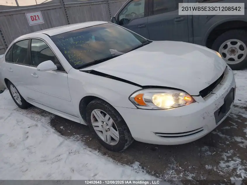 2G1WB5E33C1208542 2012 Chevrolet Impala Lt