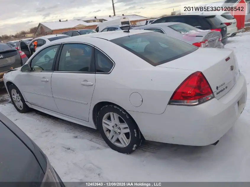 2G1WB5E33C1208542 2012 Chevrolet Impala Lt
