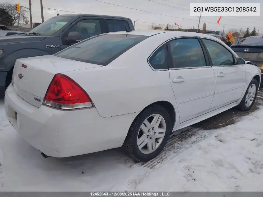 2G1WB5E33C1208542 2012 Chevrolet Impala Lt