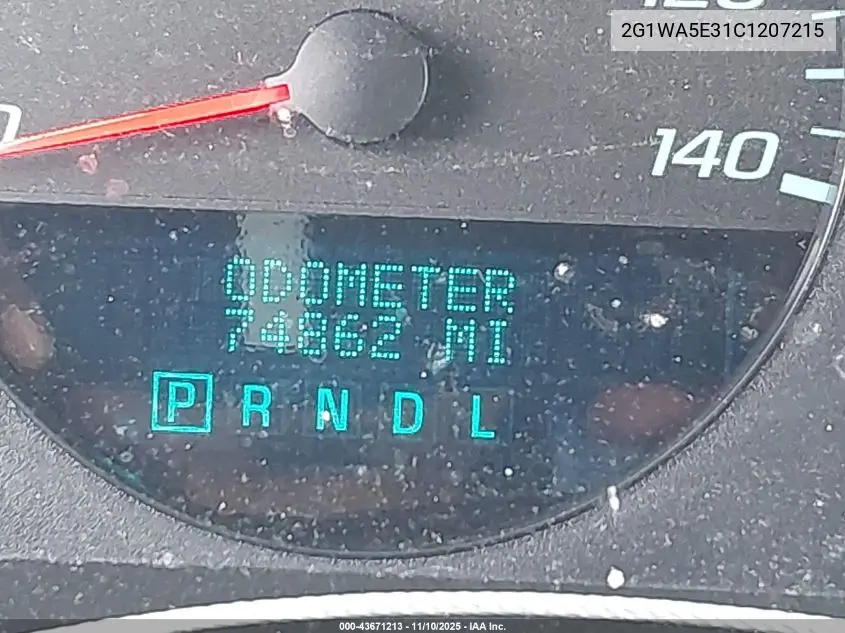 2G1WA5E31C1207215 2012 Chevrolet Impala Ls