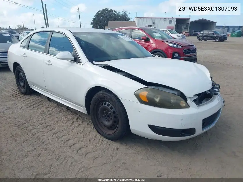 2G1WD5E3XC1307093 2012 Chevrolet Impala Police