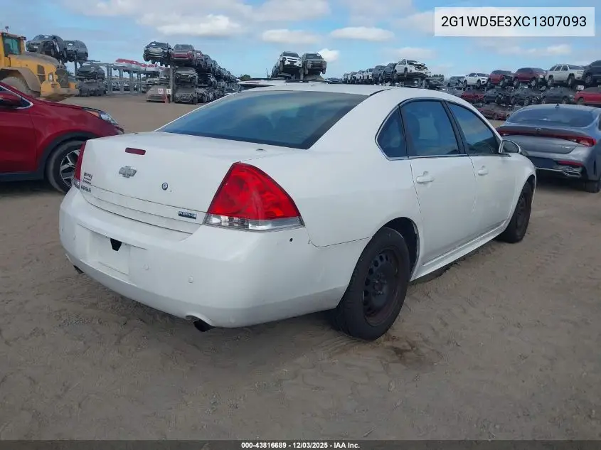 2G1WD5E3XC1307093 2012 Chevrolet Impala Police
