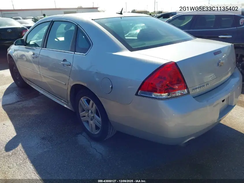 2G1WG5E33C1135402 2012 Chevrolet Impala Lt