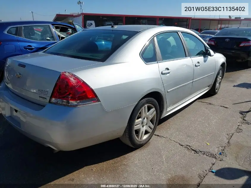 2G1WG5E33C1135402 2012 Chevrolet Impala Lt