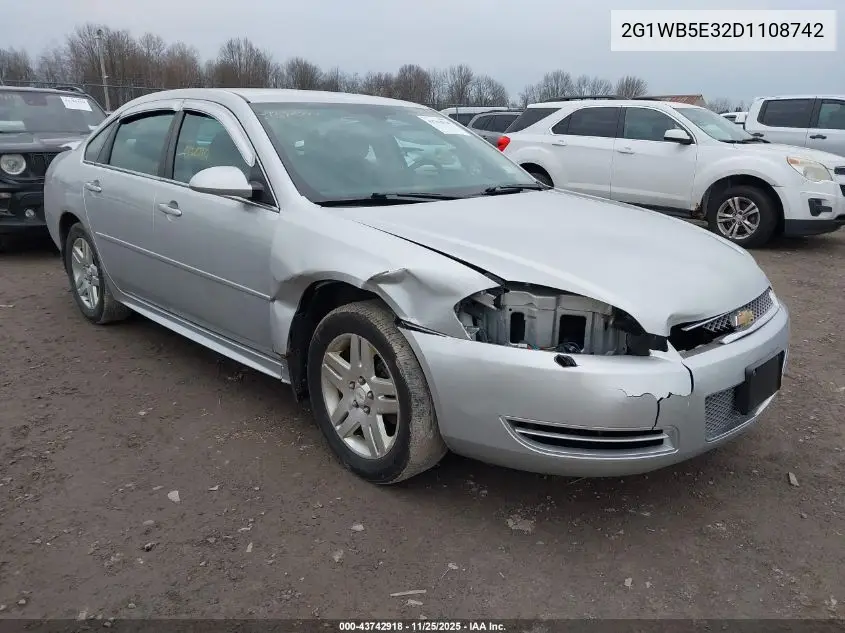 2G1WB5E32D1108742 2013 Chevrolet Impala Lt