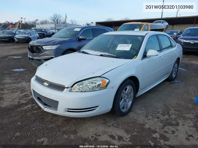 2G1WG5E32D1103980 2013 Chevrolet Impala Lt
