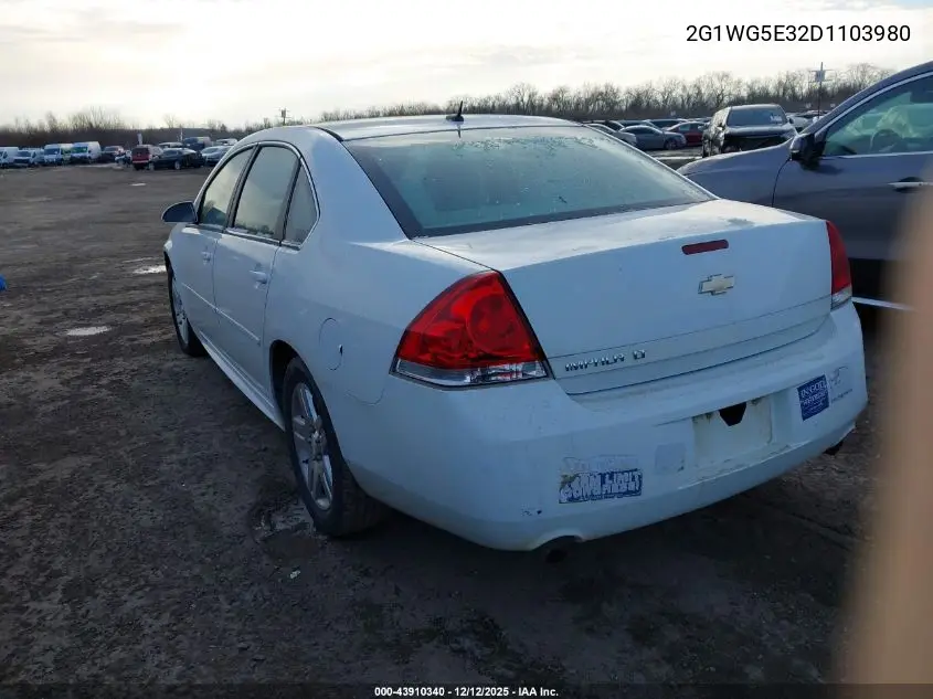 2G1WG5E32D1103980 2013 Chevrolet Impala Lt