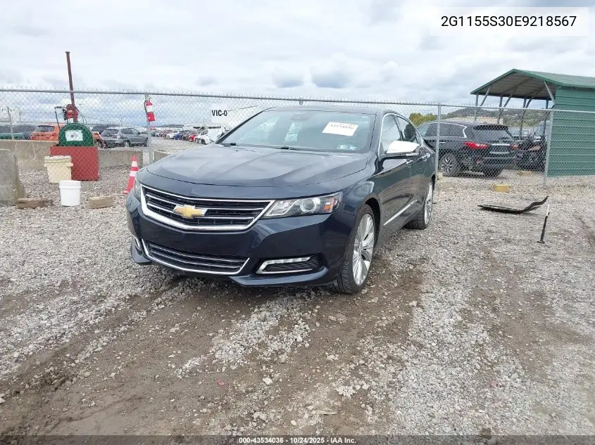 2G1155S30E9218567 2014 Chevrolet Impala 2Lz