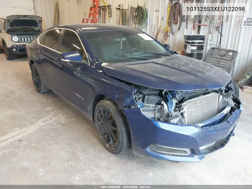 1G1125S3XEU122098 2014 Chevrolet Impala 2Lt