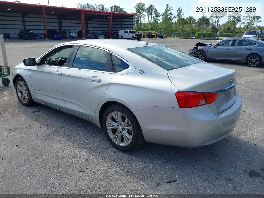 2G1125S38E9251289 2014 Chevrolet Impala 2Lt