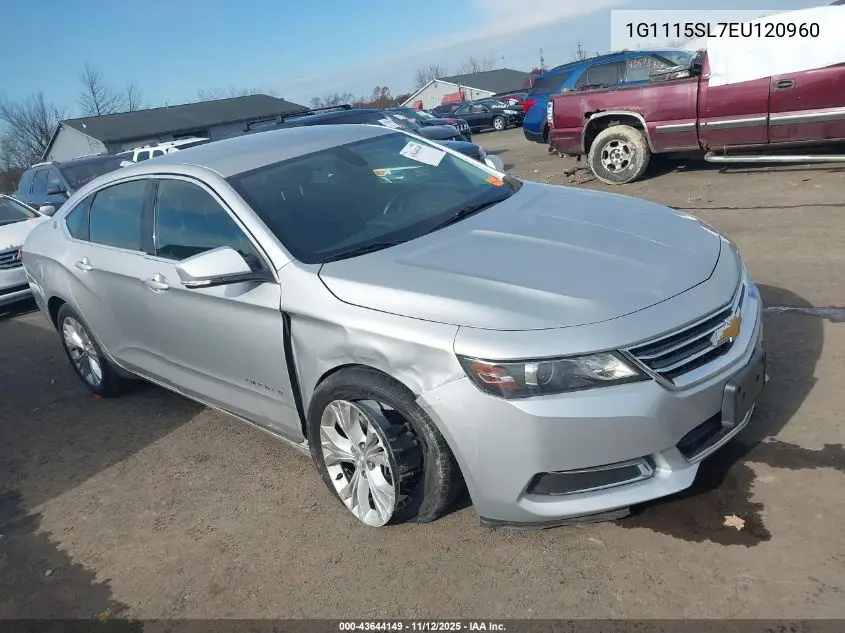 1G1115SL7EU120960 2014 Chevrolet Impala 1Lt