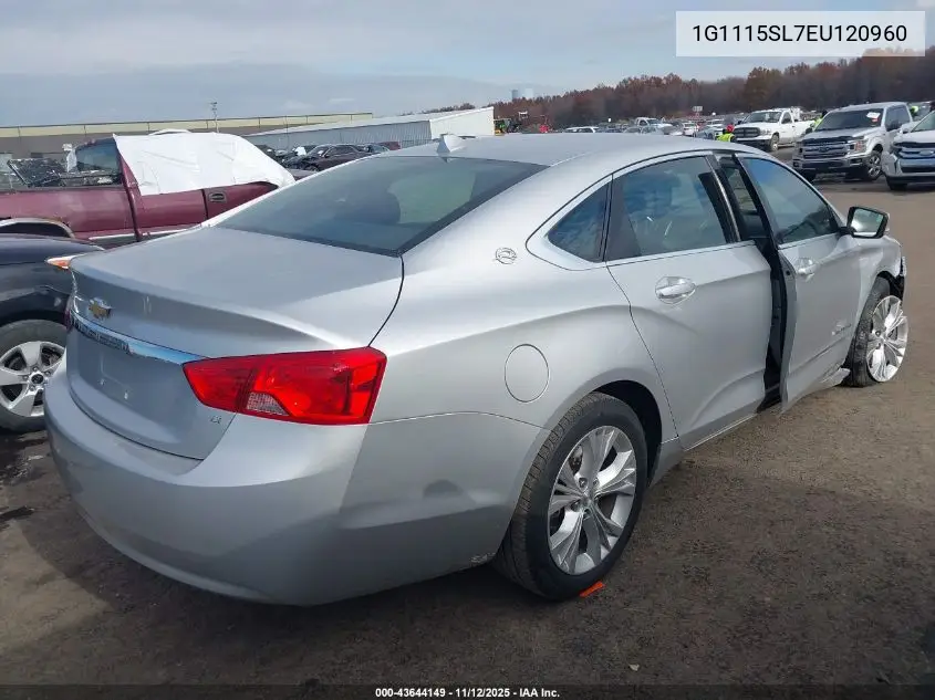 1G1115SL7EU120960 2014 Chevrolet Impala 1Lt