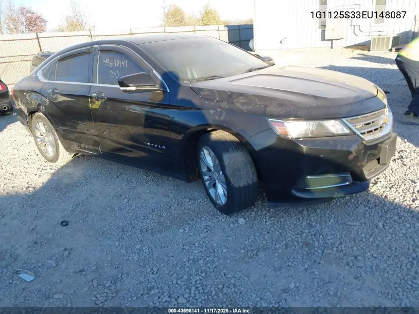1G1125S33EU148087 2014 Chevrolet Impala 2Lt