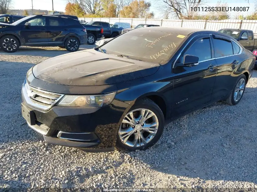 1G1125S33EU148087 2014 Chevrolet Impala 2Lt