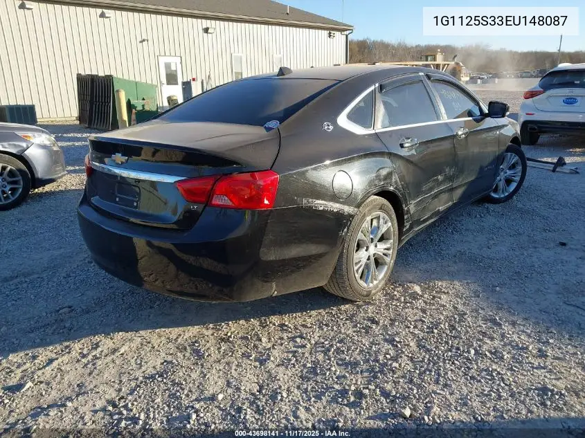 1G1125S33EU148087 2014 Chevrolet Impala 2Lt